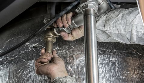 Commercial gas line installation